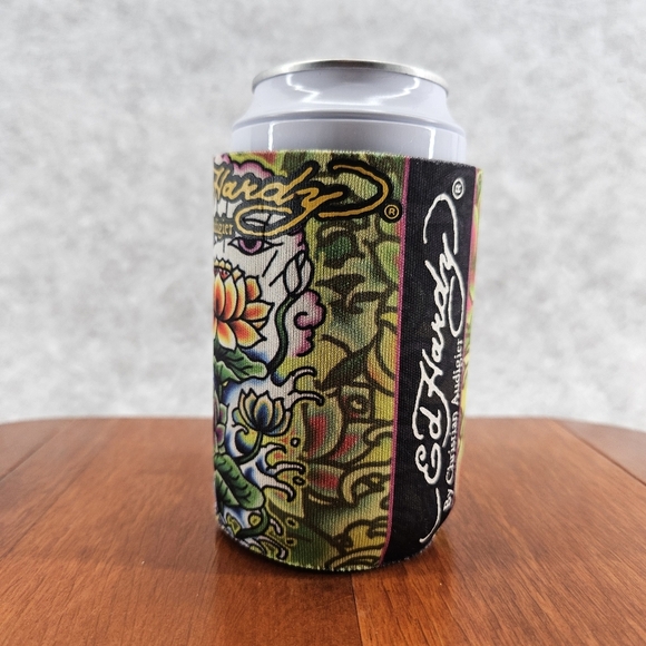 Ed Hardy By Christian Audigier Soft Can Coozie‎ Koozie Cooler 12oz - Picture 1 of 7